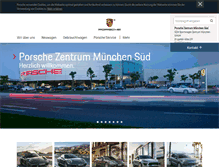 Tablet Screenshot of porsche-muenchen-sued.de